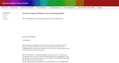Desktop Screenshot of gratis-webspace-ohne-werbung.de